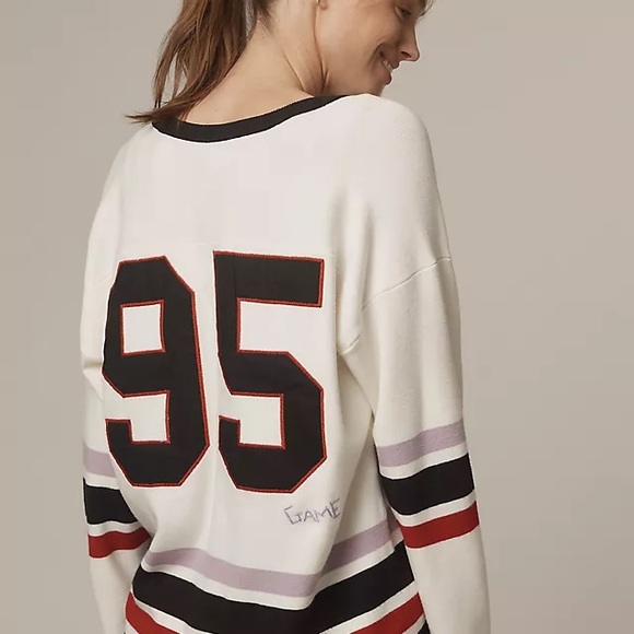 Anthropologie Daily Practice Go Team Embroidered
Henley Top Small - Picture 3 of 10